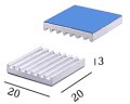 ★W＝20★薄型ヒートシンク