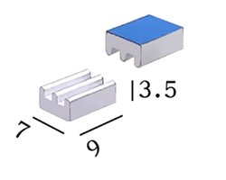 画像1: ★W＝7★薄型ヒートシンク