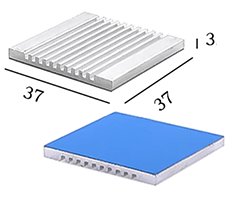 画像1: ★W＝37★薄型ヒートシンク