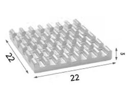 画像1: ★W＝22★薄型ヒートシンク